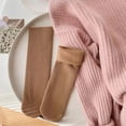 thumbnail image 2 of Up to 65% off!Socks for Women Comfortable And Breathable Solid Color Thickened Warm Mid Length Socks, 2 of 4