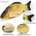 thumbnail image 4 of BadPiggies Simulation Fish Plush Doll With Catnip, Realistic Soft Fish Shape Toy for Cat Kitten Flop Chew Bite Kick 11.8" (Saury), 4 of 7