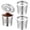 Silver#025, variant on 2 Pack K Cup Reusable Coffee Pods for Keurig: Full Stainless Steel Refillable K Cups, Reusable Coffee Filter for Keurig 1.0 Coffee Machines, Bpa-Free Refillable Coffee Filters
