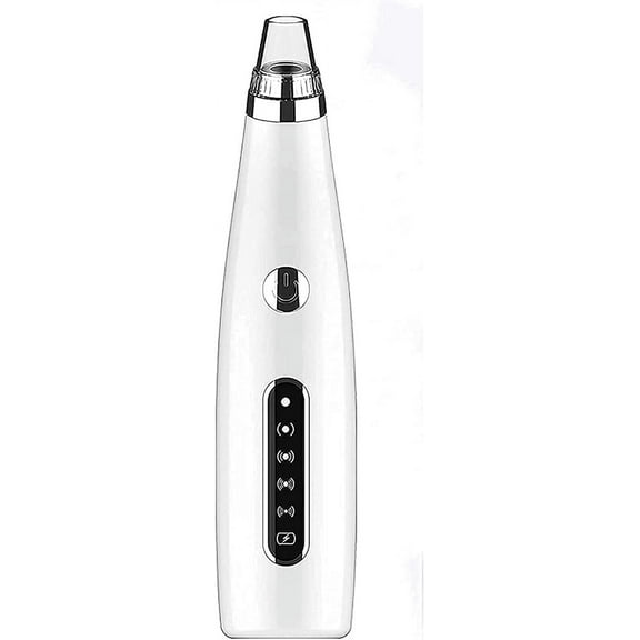 Beauty Device for Skin Blackhead Remover Vacuum Professional Pore Cleaner, Electric Acne Pimple Remover Facial Beauty, USB Charging and LED Display, Safety 5 Gears Adjustable Beauty (White)