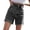 Dark Gray, variant on Trendfront Womens High Waisted Loose Fit Denim Style Shorts Casual Fashion Summer Everyday Wear Bottoms