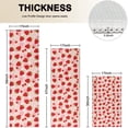 thumbnail image 4 of Red Strawberry Plants Fruit Dot Pink Pattern Kitchen Rugs Sets Of 3,Kitchen Runner Rugs Non Skid Washable,Decorative Kitchen Floor Mats for Kitchen,Sink,Laundry,17"x30"+ 17"x47" + 17"x59", 4 of 6