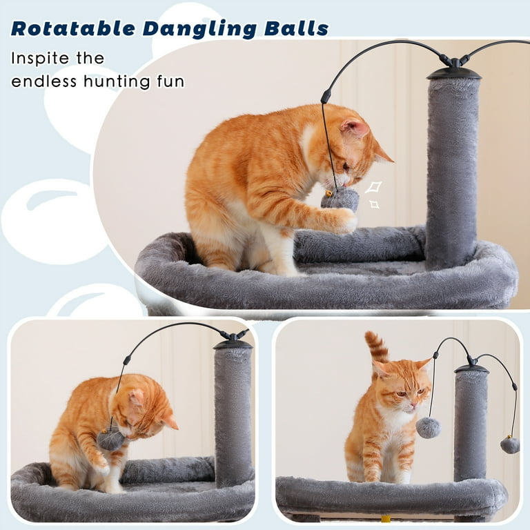 Vibrant Life 58.5inch Multi Level Cat Tree Tower with Interactive
