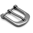 thumbnail image 3 of 4pcs 1 Inch Metal Belt Buckle Single Prong Buckles Leather Craft Accessories SC53- Pick Color (Gunmetal), 3 of 5