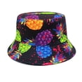 thumbnail image 3 of Yuanlong Womens Hats Pineapple Pattern Bucket Hat Summer Outdoor Sports Sun Protection Casual Soft Daily Travel Headwear, 3 of 3