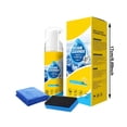 thumbnail image 4 of 4-in-1 Multi Enzyme Foam-Free Cleaner 150ml, Multi-Surface Cleaner with Sponge & Towel for Car Kitchen Bathroom Sofa-Yellow, 4 of 6