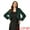 Dark Green, variant on Women's Faux Fur Cropped Open Front Jacket Bolero Coat M White