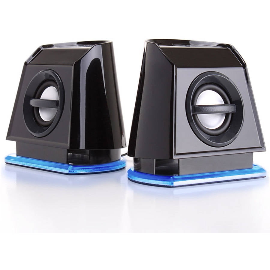 Best Led Computer Speakers GOgroove BassPULSE 2MX Computer Speaker System with Universal USB Power