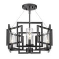 thumbnail image 1 of Golden Lighting 6068-SF BLK Marco Semi-Flush, Matte Black, 1 of 1