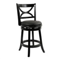 thumbnail image 2 of Home Square Florence 24" Swivel Counter Stool in Black Sandthru - Set of 2, 2 of 2