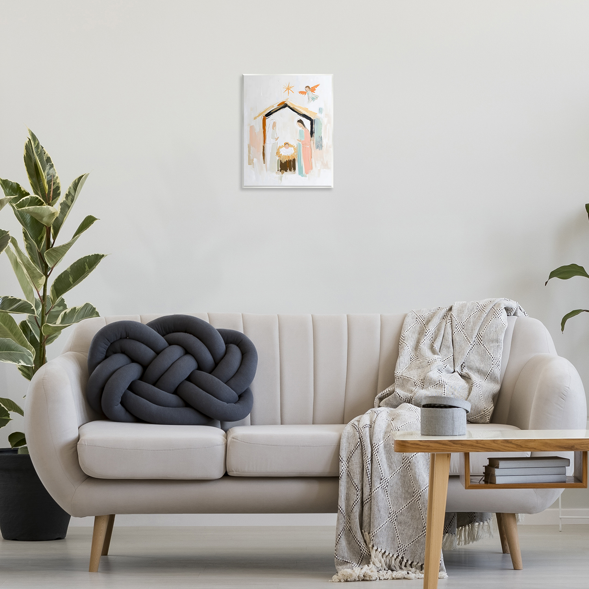 Stupell Industries Holy Nativity Abstract Scene Wall Plaque Art, design by Creative Studio, 14 x 11