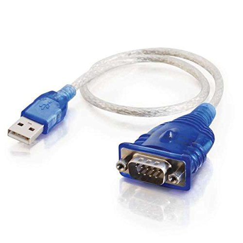 C2G / Cables To Go 26886 USB To DB9 Male Serial Adapter, Blue (0.45 ...