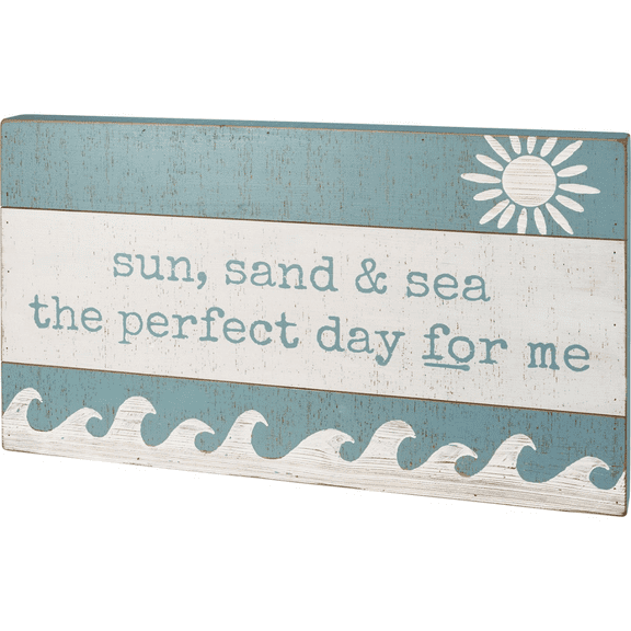 Primitives by Kathy Perfect Day Slat Box Sign