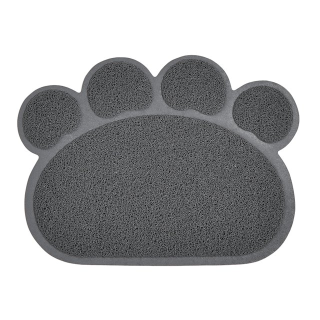 Greeniant Exquisitos manteles individuales artesanales: tapete para atrapar arena para gatos, resistente a desgarros, con costuras finas y que no Aseo de mascotas Gris
