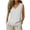 White#women's linen v neck sleeveless tops with pocket, variant on yardsong Linen Shirt Women Loose Causal Tank Tops V Neck Sleeveless Summer T Shirts Beach Vacation Gauze Shirts with Pocket Gray,S