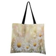 thumbnail image 4 of Canvas Tote Bag Design Print Daisy Flowers Tote, 4 of 8
