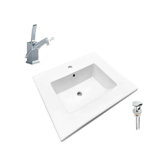 DROP Bath and Kitchen DR091424 Bathroom Vanity Top Set
