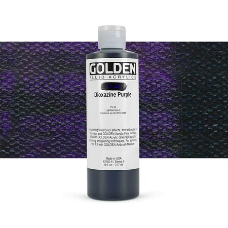 UPC: 0738797215054 | Golden Fluid Acrylic  8 Ounce Bottle  Dioxazine Purple (2150-5)