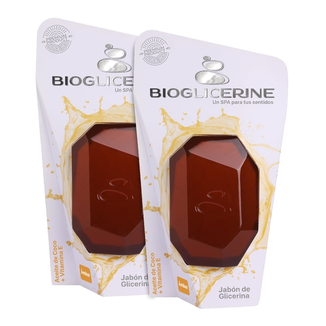 Set DE jabones Bioglicerine BIOGLICERINE Jabón DE GLICERINA Con vitamina E 2 Pack 235 gr