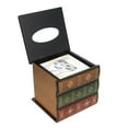 thumbnail image 3 of Crafted Classical Retro Wooden Antique Book Cover, Square Tissue Box Holder Dispenser | Fun & Decorative Kleenex Cover Case for Home, Office, Car, Kitchen, Bathroom, Living Room | Unique Gift Idea, 3 of 5
