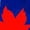 #0024-Blue, variant on Red Maple Leaf Summer Women's V-Neck T-Shirt Loose Fit Independent Day Theme Shirt for Women