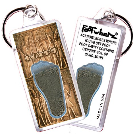 Cairo FootWhere Souvenir Keychains. (EG100 - Assorted) 6 Piece Set