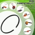 thumbnail image 5 of Uxcell 4-Pack Engine Piston Rings Kit, 44mm x 2mm Thick Ductile Iron Piston Ring Set Standard Replacement for Small Engines/Motors/Machinery [Black], 5 of 6
