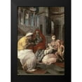 thumbnail image 2 of Primaticcio, Francesco 11x14 Black Modern Framed Museum Art Print Titled - Holy Family With St. Elizabeth and John The Baptist, 2 of 5