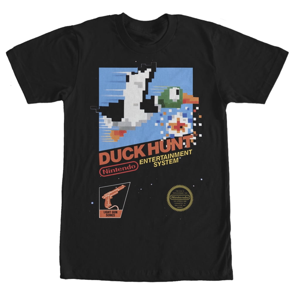 Nintendo - Men's Nintendo NES Duck Hunt T-Shirt Black - Walmart.com - Walmart.com