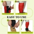 thumbnail image 7 of Leg Gaiters, Snow Gaiters for Hiking Waterproof Snow Boot Guards for Snowshoeing Hiking, 18" & Black, 7 of 7