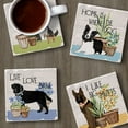 thumbnail image 5 of Thirstystone "Bark & Bone" 4-Pack Tumbled Tile Coasters, 5 of 7