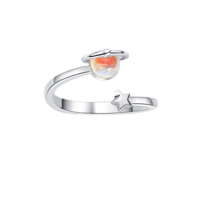 Juego de anillos ajustables para parejas, joyería de lujo para amantes, regalo para mujeres y hombres, regalos de vacaciones, 1 ud./par