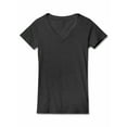 thumbnail image 3 of Ma Croix Women's Casual Fit Deep V-Neck Collar Short Sleeve Cute Spring Summer T Shirt, 3 of 7