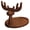 Elk, variant on Wooden Key Holder with Tray Wood Jewelry Tray Key Dish Bowl with 4 Hooks for Entryway Table Desktop Key Holder Elk Square