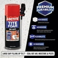 thumbnail image 4 of Loctite Tite Foam Big Gaps Spray Foam Sealant, Polyurethane Expanding Foam Insulation - 12 fl oz Can, Pack of 12, 4 of 7