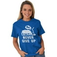 thumbnail image 5 of Never Give Up Rhino to Unicorn Gym Men's Graphic T Shirt Tees Brisco Brands L, 5 of 6