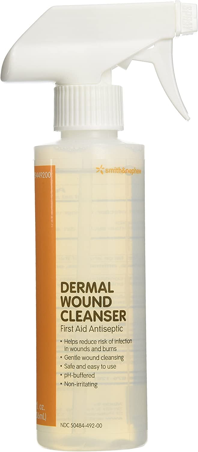 Smith & Nephew Dermal Wound Cleanser 8 Oz Spray Bottle Wound Wash