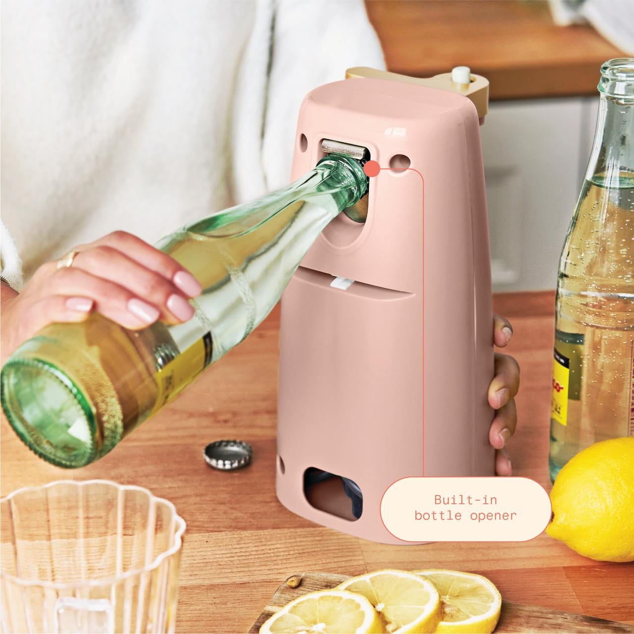 Beautiful Easy-Prep Electric Can Opener, Rose by Drew Barrymore