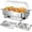 1x1/1+2x1/2, variant on Electric Chafing Dish Buffet Server - 9 QT Food Warmer with Roll Top Lid Full Size Pan and Dual Half Size Pans for Catering Parties