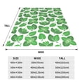 thumbnail image 3 of Vsdgher Green Leaves Ultra-Soft Micro flannel Blanket Throw Blankets for Couch Sofa, Bed (4 sizes)-50"x40", 3 of 7