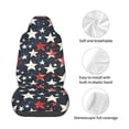 thumbnail image 4 of Car Seat Protection Cover 33×20.5in Easy To Install Elastic Anti Fouling Comprehensive Package For Car Suv Truck Independence Day Theme Star (10), 4 of 8
