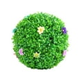 thumbnail image 5 of Pebbuoy Artificial Plant Topiary Ball Decoration Faux Boxwood Ball UV Resistant Realistic Multi-Layer Outdoor Backyard Porch Garden Fake Green Leaves Sphere Decor, 5 of 7