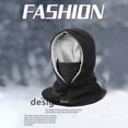 thumbnail image 2 of Gorra De Ciclismo Para Montar En Invierno, Gorra Con Capucha Cálida Para Exteriores, Gorra De Algodón Gruesa A Prueba De Viento Unisex Para Coche Eléctrico Eigraketly OD015502-04, 2 of 6