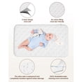 thumbnail image 6 of Babyomi 3 In 1 Baby Bassinet, Portable Playard With Storage Basket and Wheels, Adjustable Height Bassinet Bedside Sleeper, Easy Folding Portable Crib for Newborn, Grey, 6 of 7