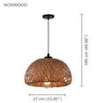 thumbnail image 2 of Xtricity - Pendant Light, 10.62 '' Width, From The Norwood Collection, Brown, 2 of 3
