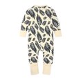 ENFLASH Baby Girls 2 Way Zipper Footless Pajamas Cotton Long Sleeve