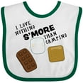 thumbnail image 3 of Inktastic I Love Nothing S'more Than Camping Boys or Girls Baby Bib, 3 of 4