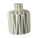 thumbnail image 5 of Jarrón de cerámica geométrico, decoración de mesa, ligero, estilo bohemio, para entrada. Talla L Gris claro, 5 of 9