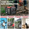 thumbnail image 2 of PowerSmart 1500W Gas Inverter Generator with Recoil Start: Portable & Quiet Solution for Camping & Home, 2 of 7