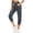 Blue, variant on Drovellove Women's Plus Size High Waisted Leggings with Pockets - Casual Summer Stretch Crop Pants for Active Days or Weekend Errands